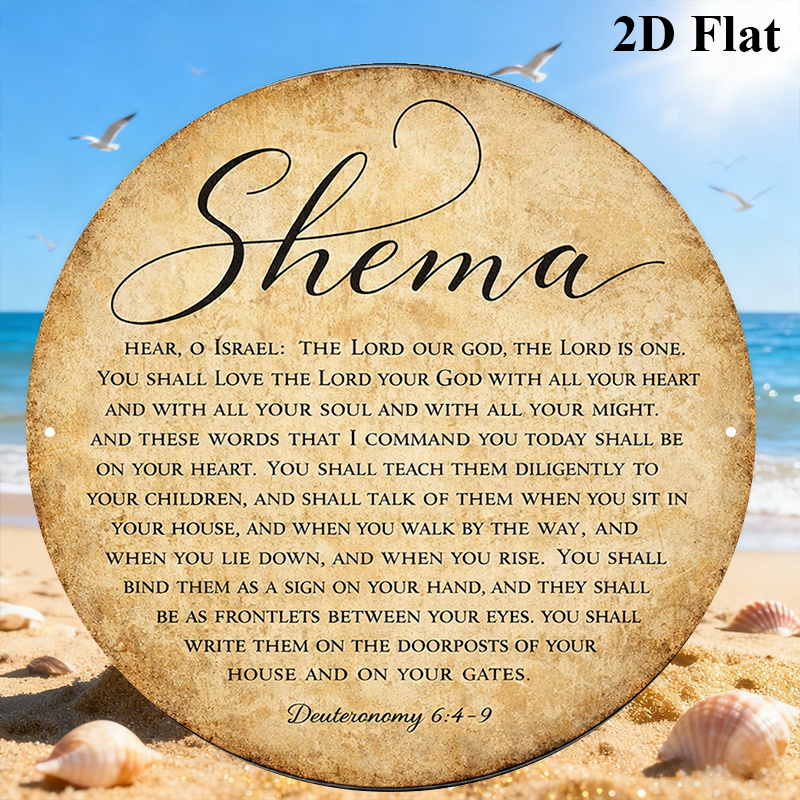 Art & Craft Supplies - CIFBUY Vintage Judaica Scripture Aluminum Wall