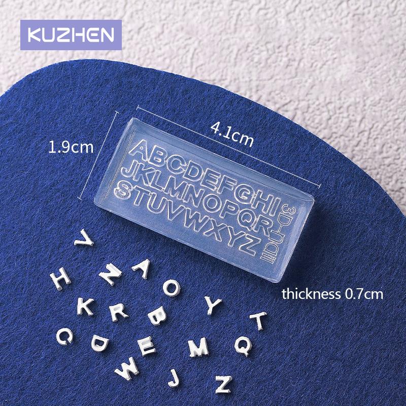 Art And Craft Letter Z - A-Z Letters Nail Art Silicone 26