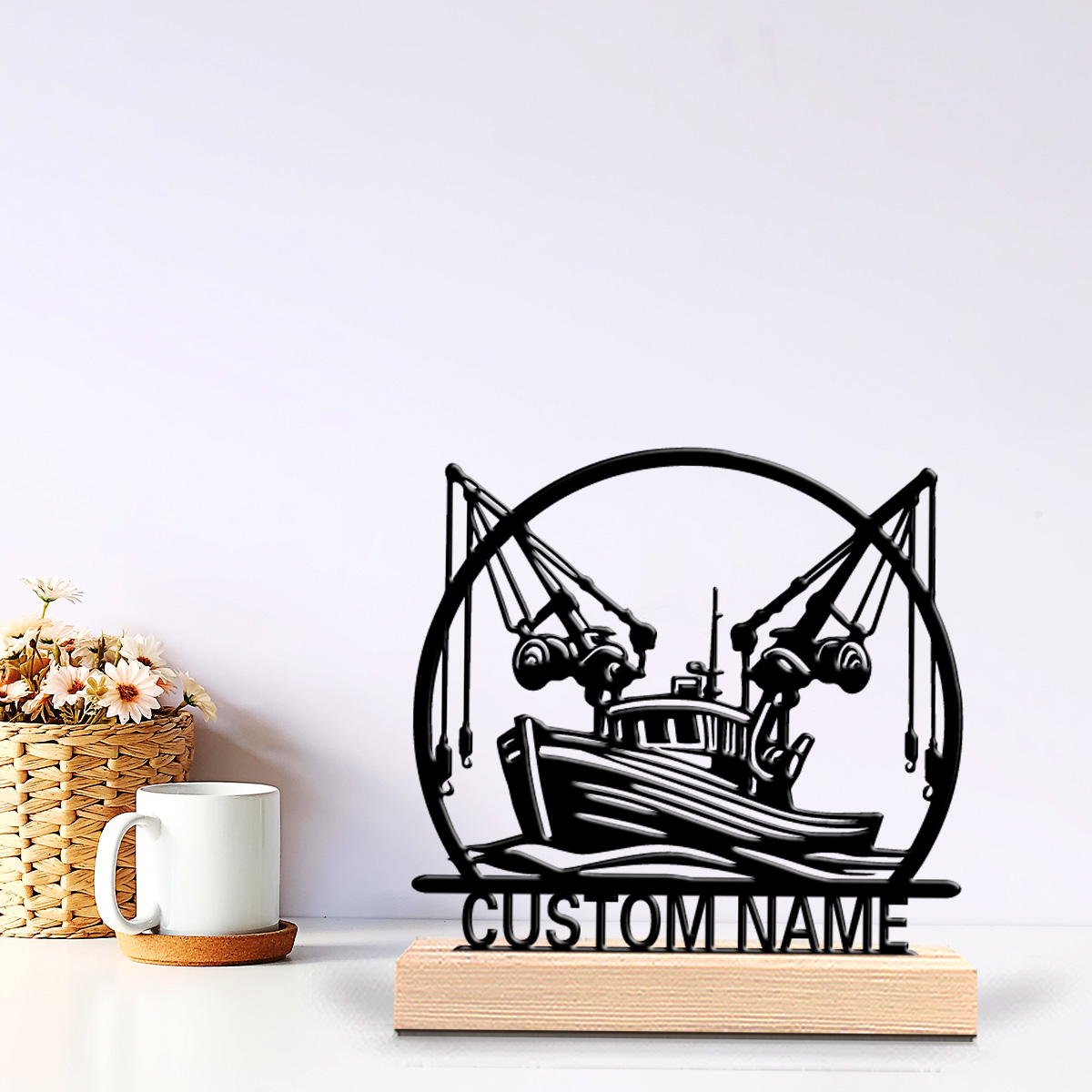 Art Craft Letter A - 1pc Minimalist ship Personalized Letter Metal