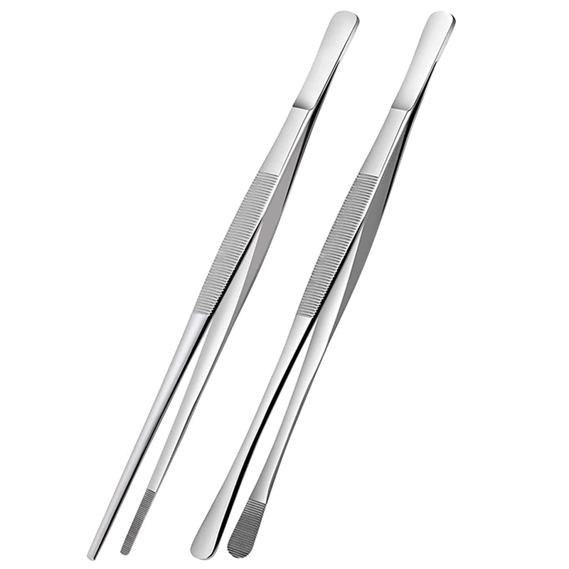 Eco Art Craft - 2Pcs 12-Inch Kitchen Cooking Tongs, Stainless