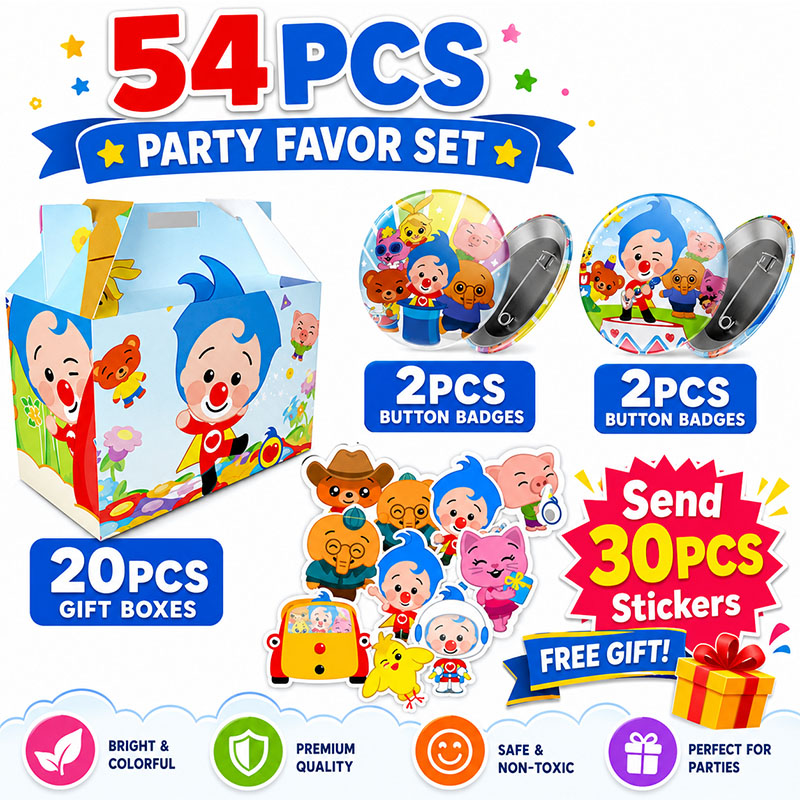 Art Craft Event - PLIM Cartoon Pattern Paper box Brooch