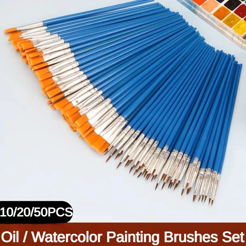 Art Craft 3 Year Old - 10/20/50 PCS Paint Brushes Set Acrylic