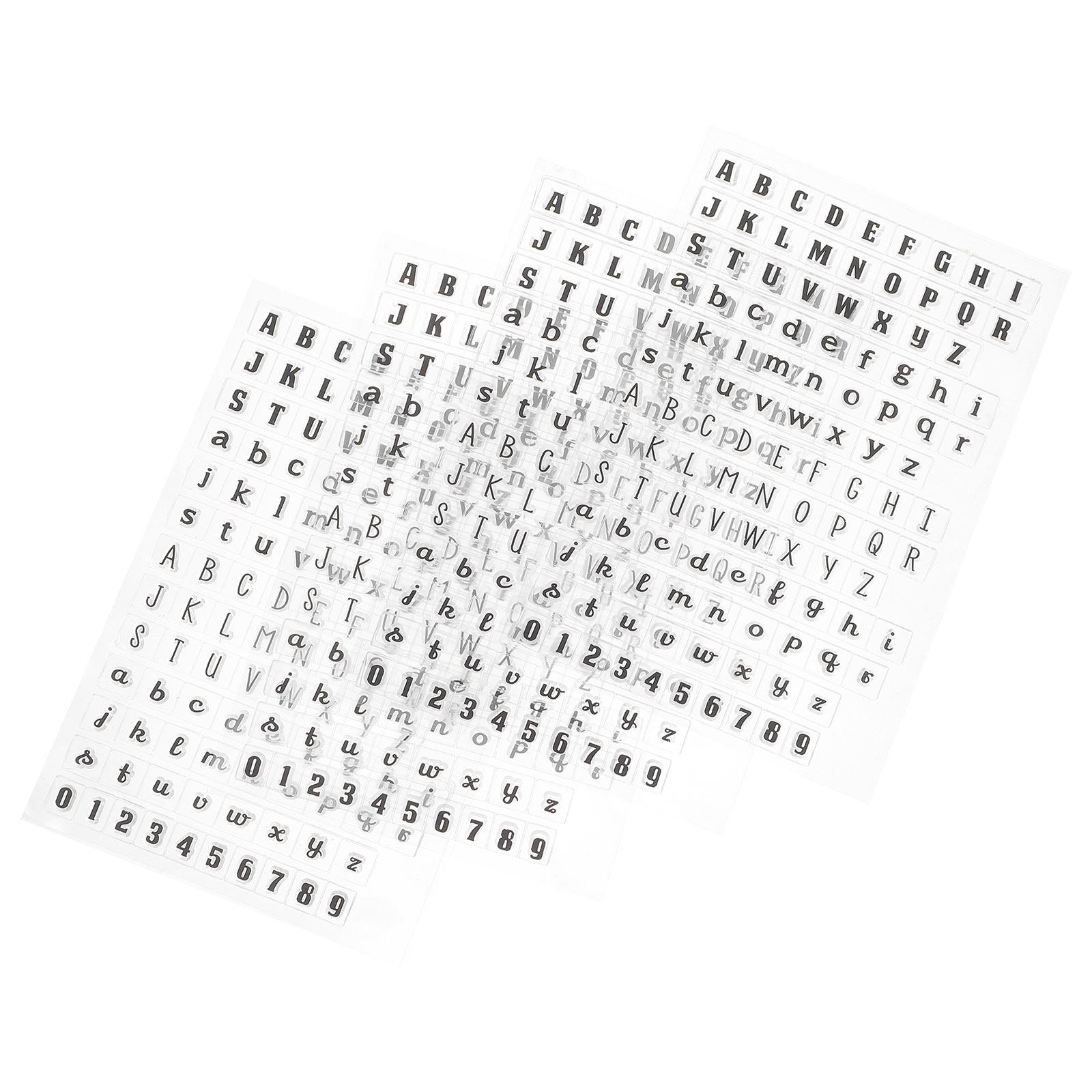 Art Craft Letter A - 4Pcs Transparent Silicone Craft Stamps Clear
