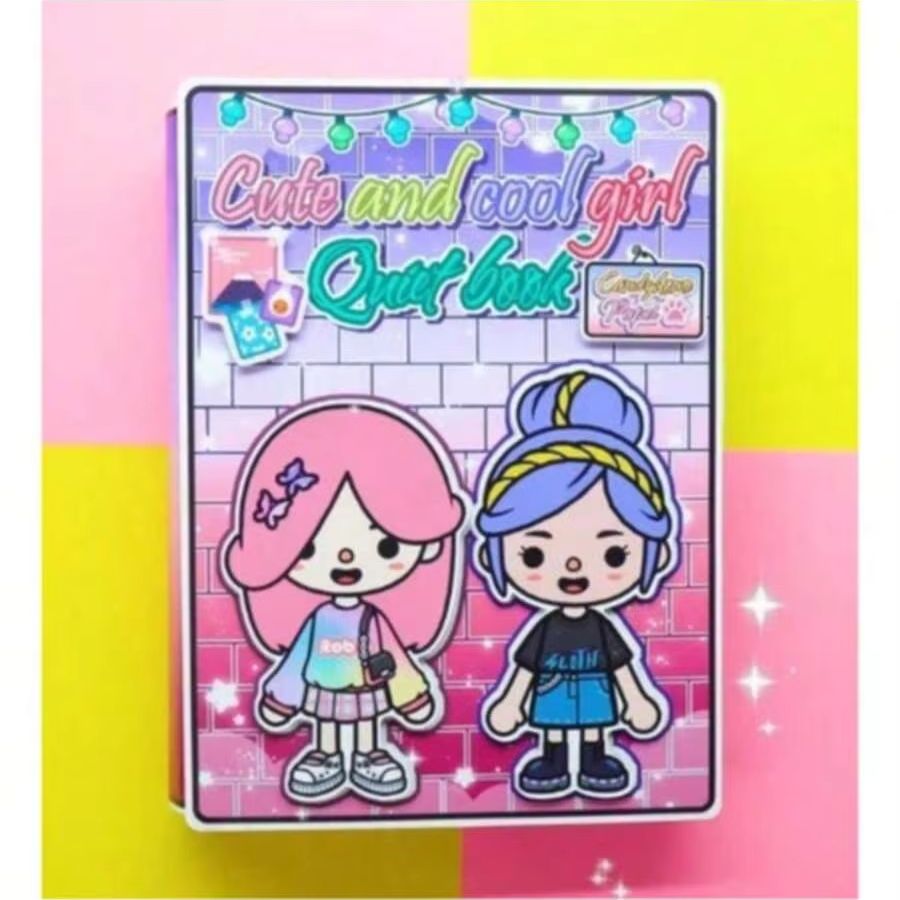 Art Craft 3 Year Old - Paper Doll Theme DIY Sticker Craft