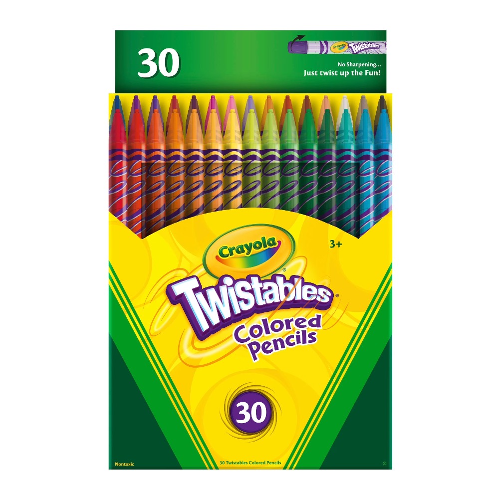 Art Craft 3 Year Old - Twistable Colored Pencils Set of 30