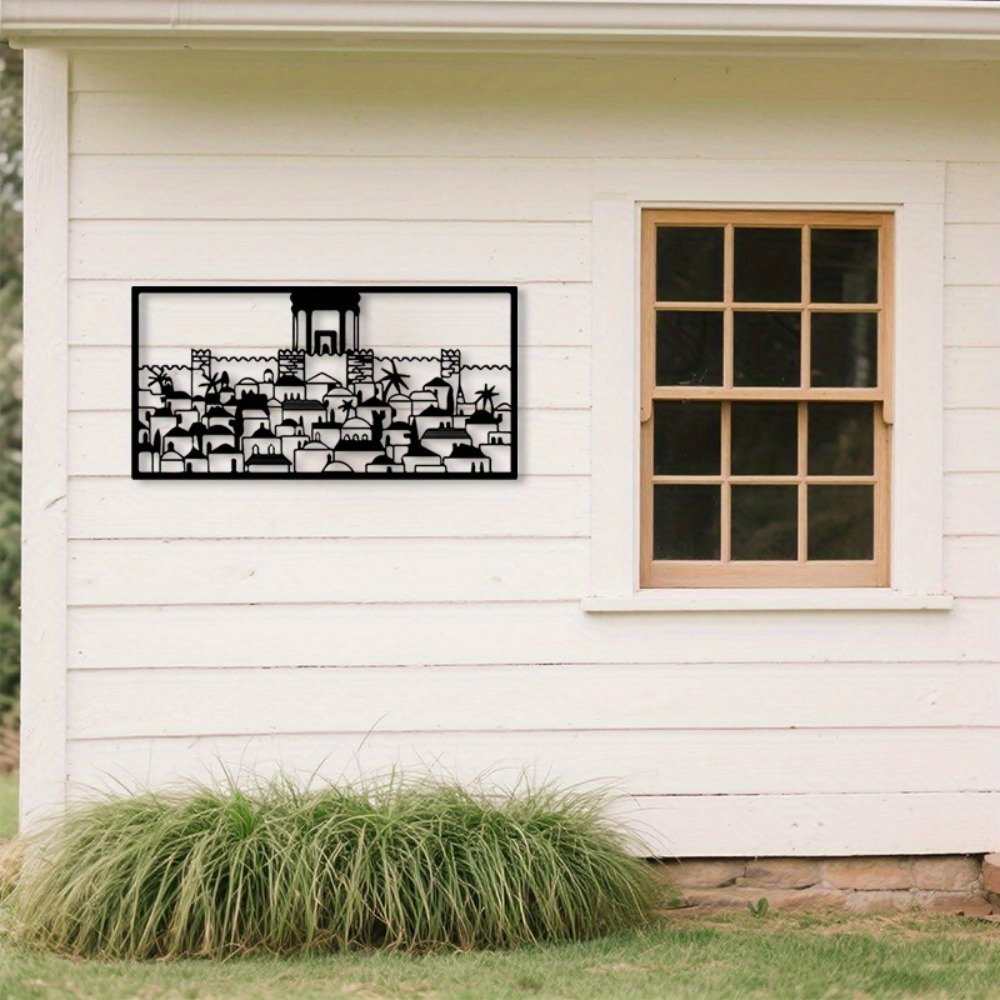 Art & Craft Supplies - CIFBUY Metal Wall Art Jerusalem Mural