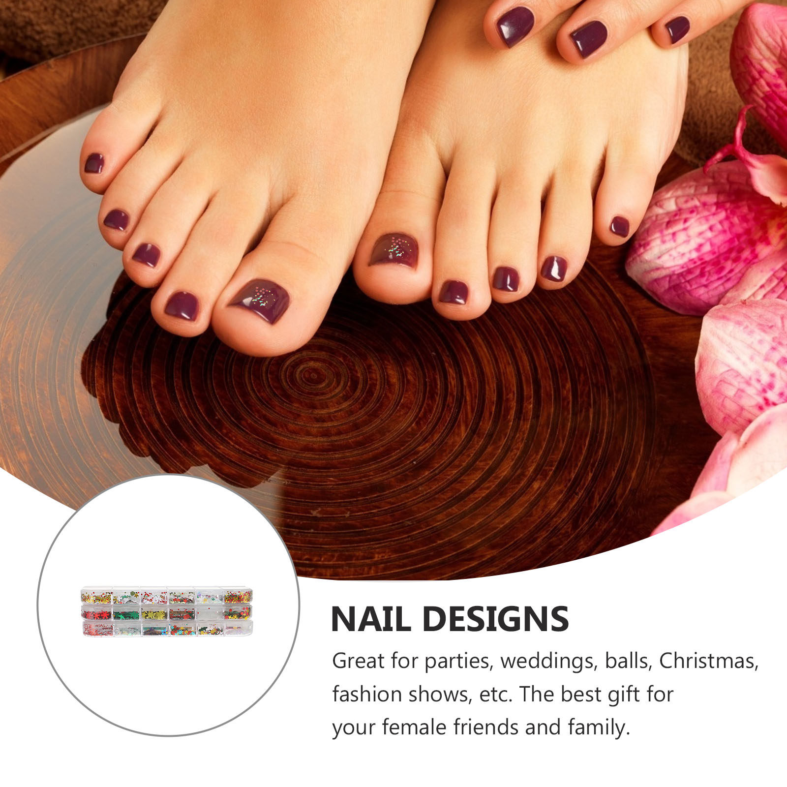 3 Boxes Christmas Nail Glitter - đánh giá và giá Art Craft Christmas Ideas