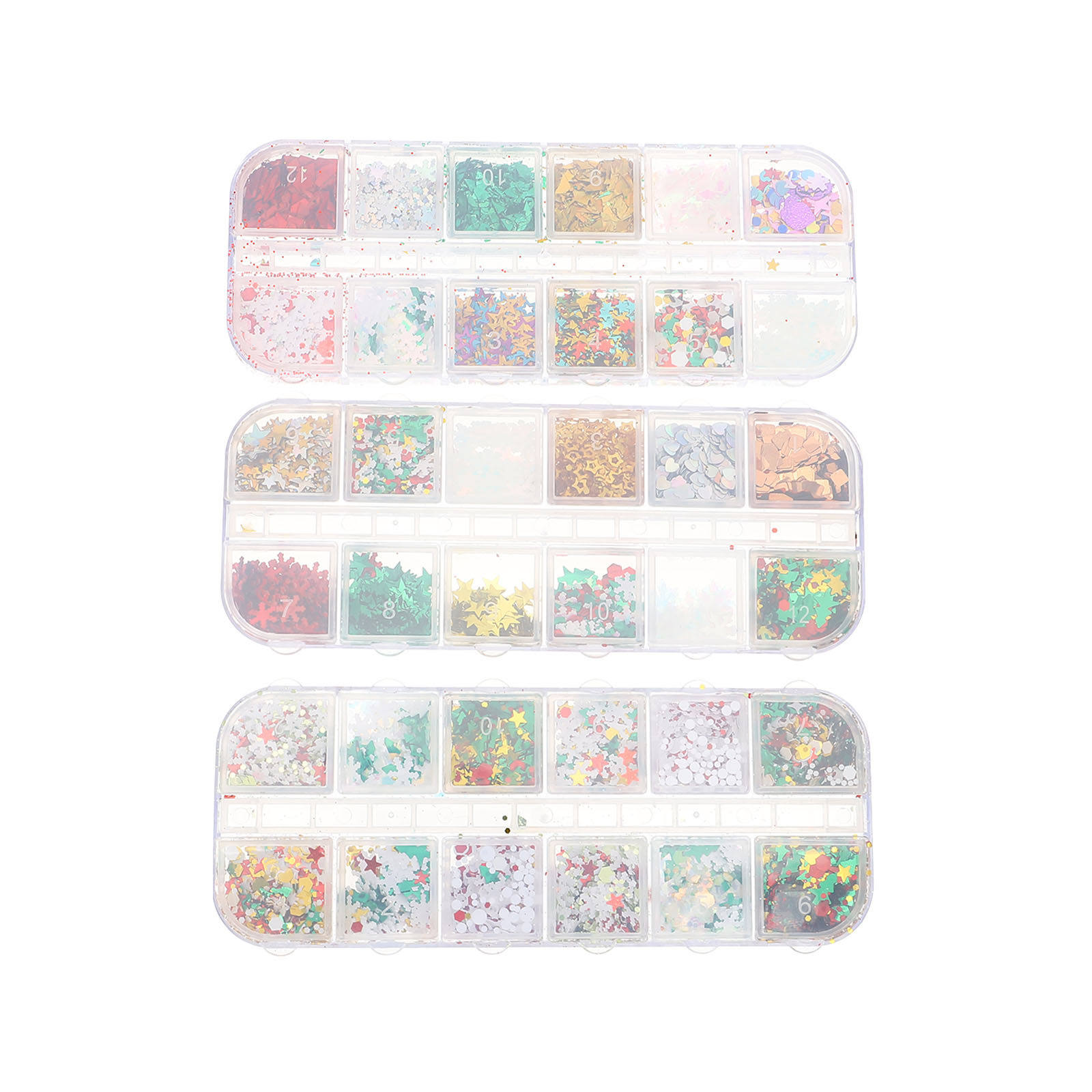 3 Boxes Christmas Nail Glitter - đánh giá và giá Art Craft Christmas Ideas