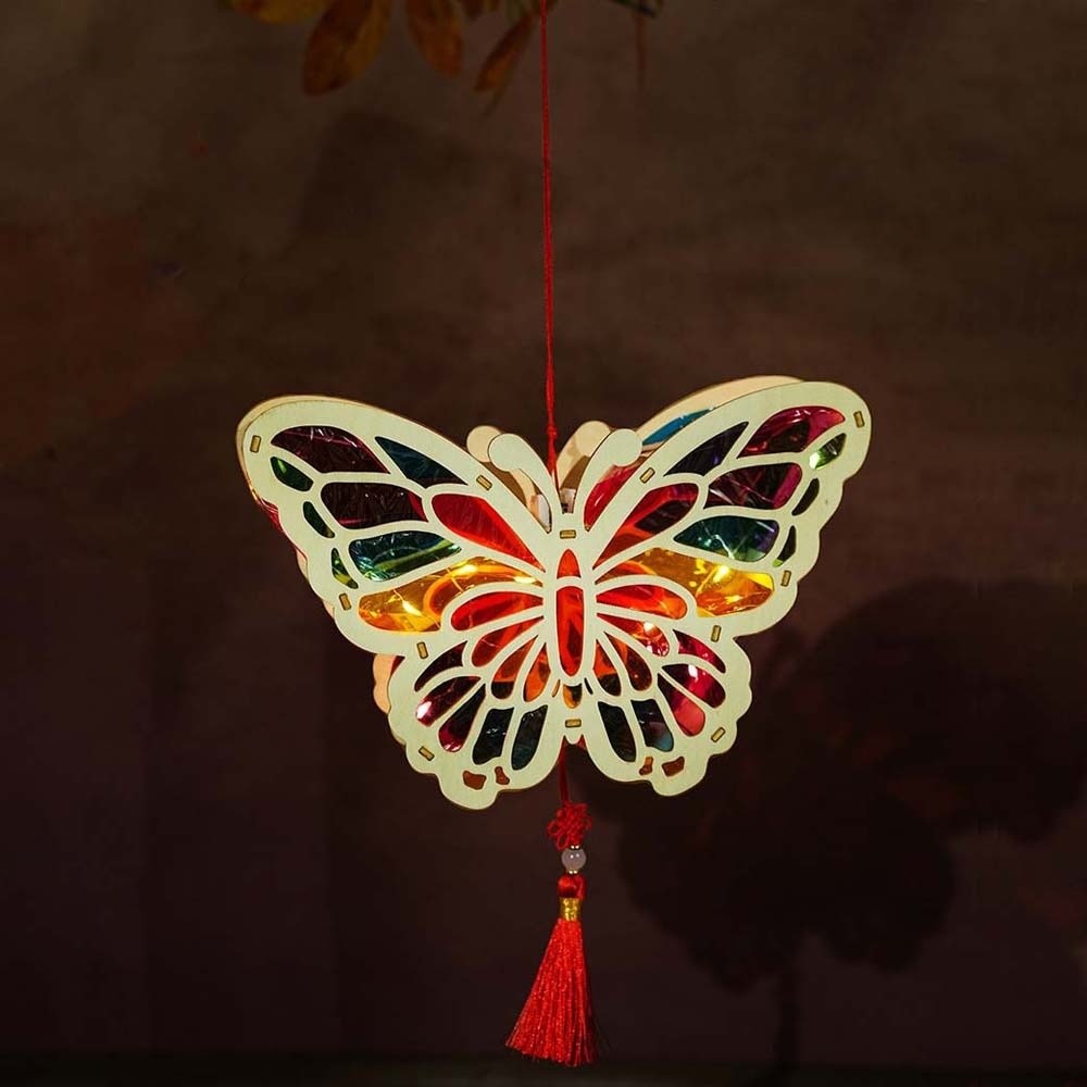 LED Luminous Wooden Lantern Ha - đánh giá và giá Art Craft Event