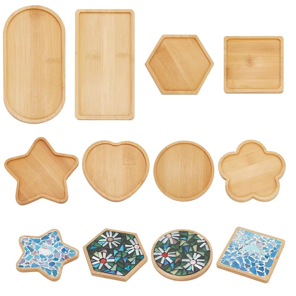 100Pcs Bamboo Blank Coaster Ba - đánh giá và giá Eco Art Craft