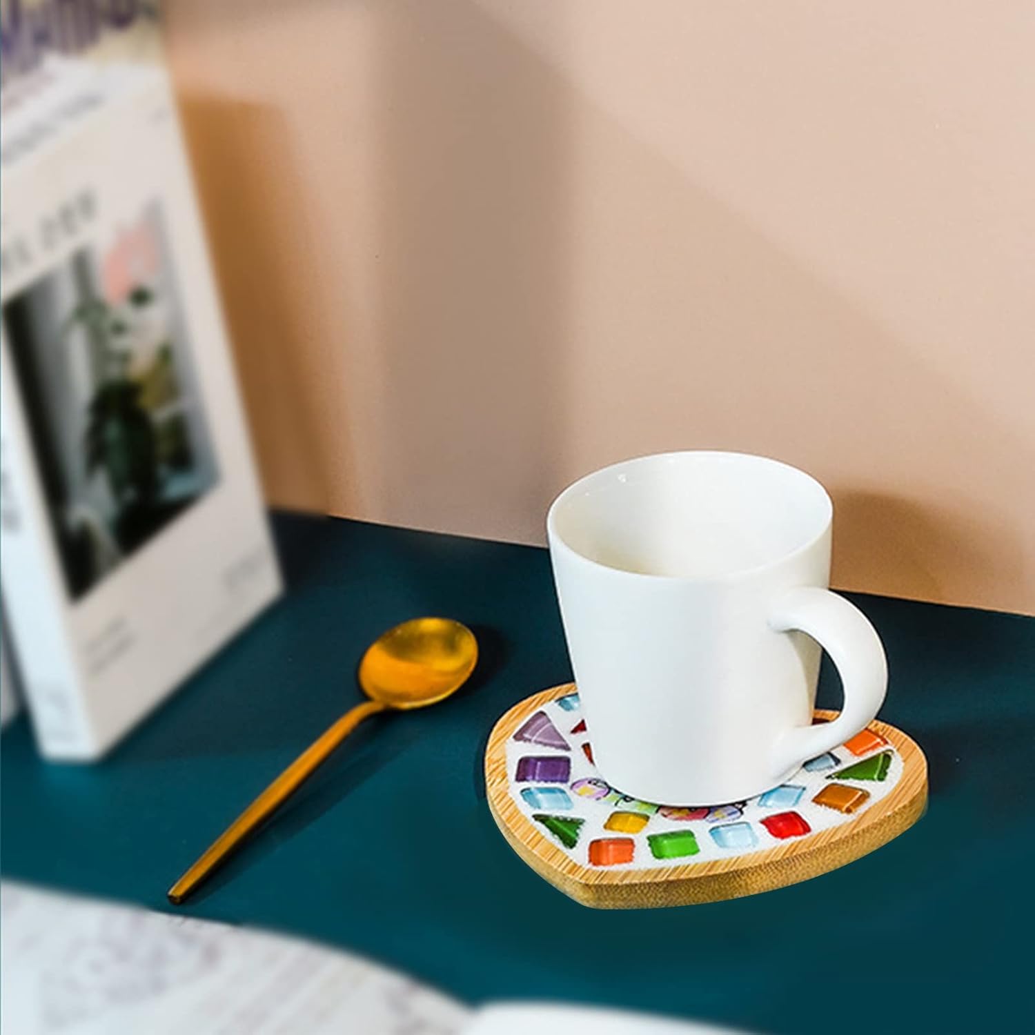 100Pcs Bamboo Blank Coaster Ba - đánh giá và giá Eco Art Craft