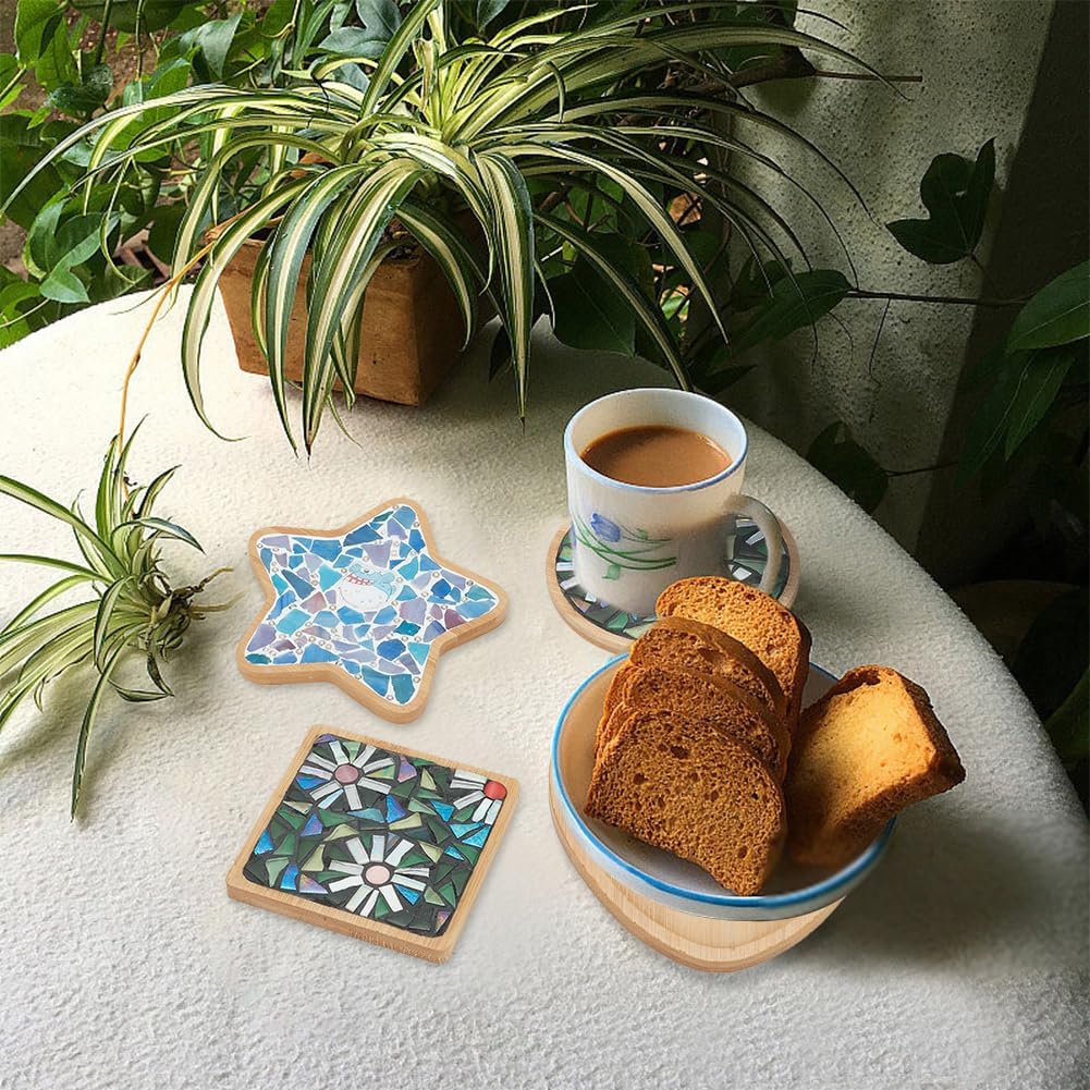 100Pcs Bamboo Blank Coaster Ba - đánh giá và giá Eco Art Craft
