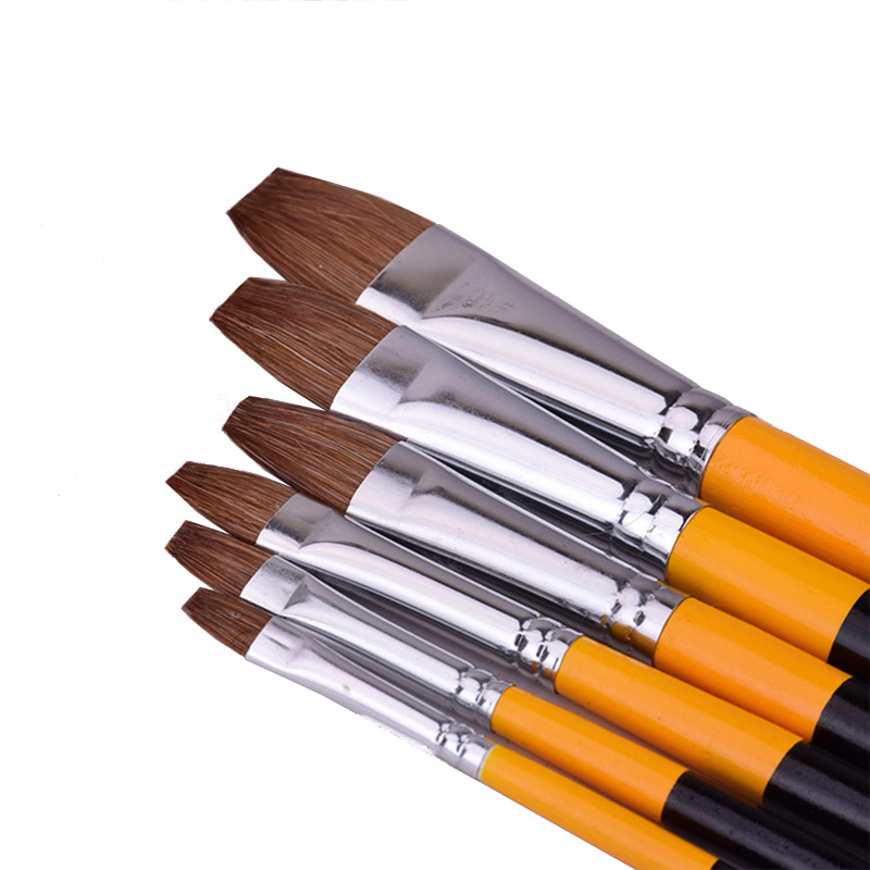 6 Cái/bộ Chồn Tóc Phẳng Đỉnh C - đánh giá và giá Art Craft 3 Year Old