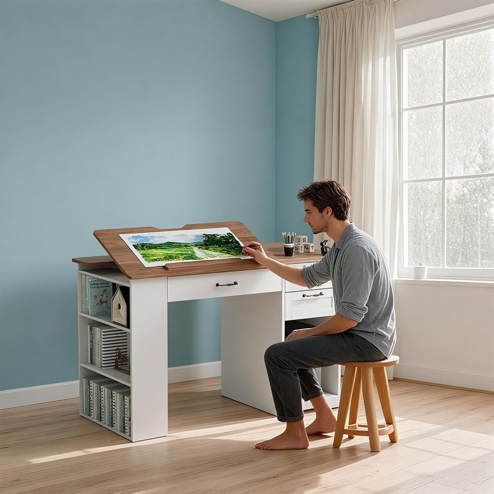 Drating Table with Storage Cab - đánh giá và giá Art & Craft Supplies