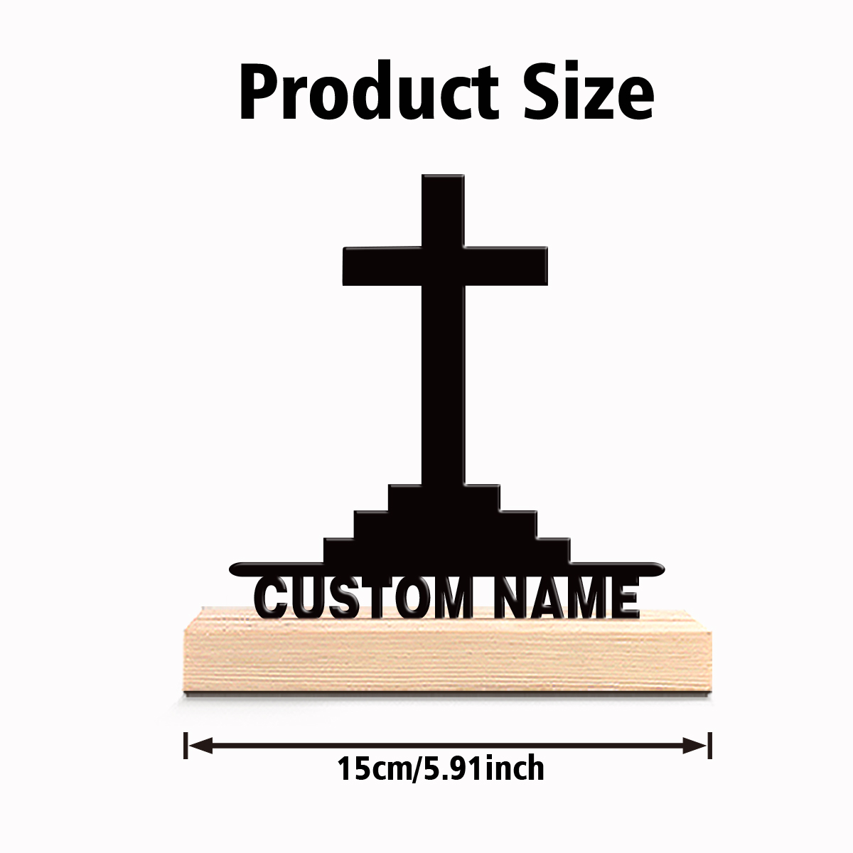 1pc Simple Holy Cross Custom T - đánh giá và giá Art Craft Wood