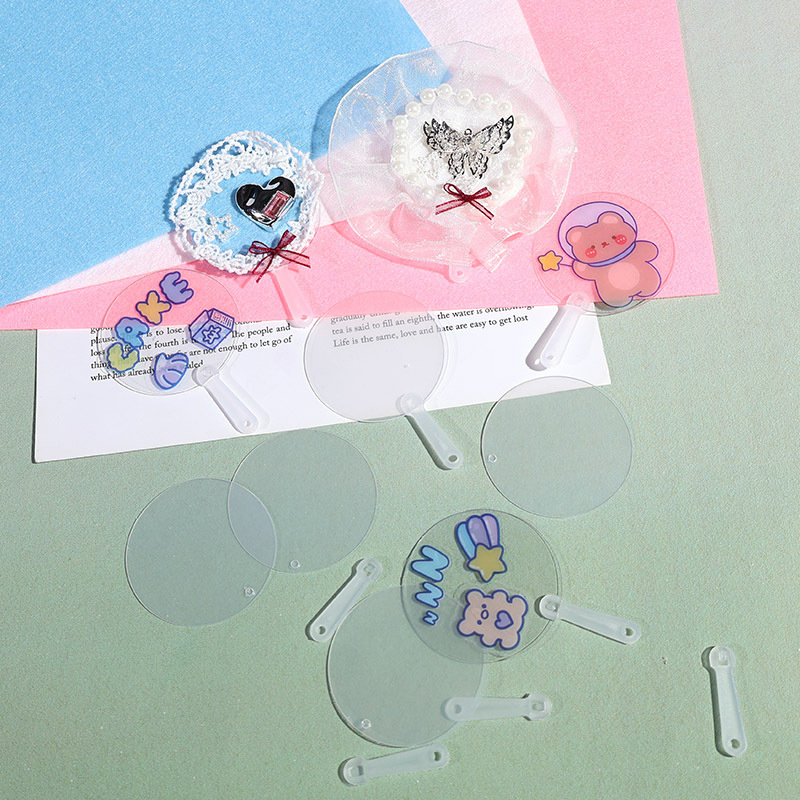 Mini Blank Fans, Transparent D - đánh giá và giá Art Craft Ideas For Kids