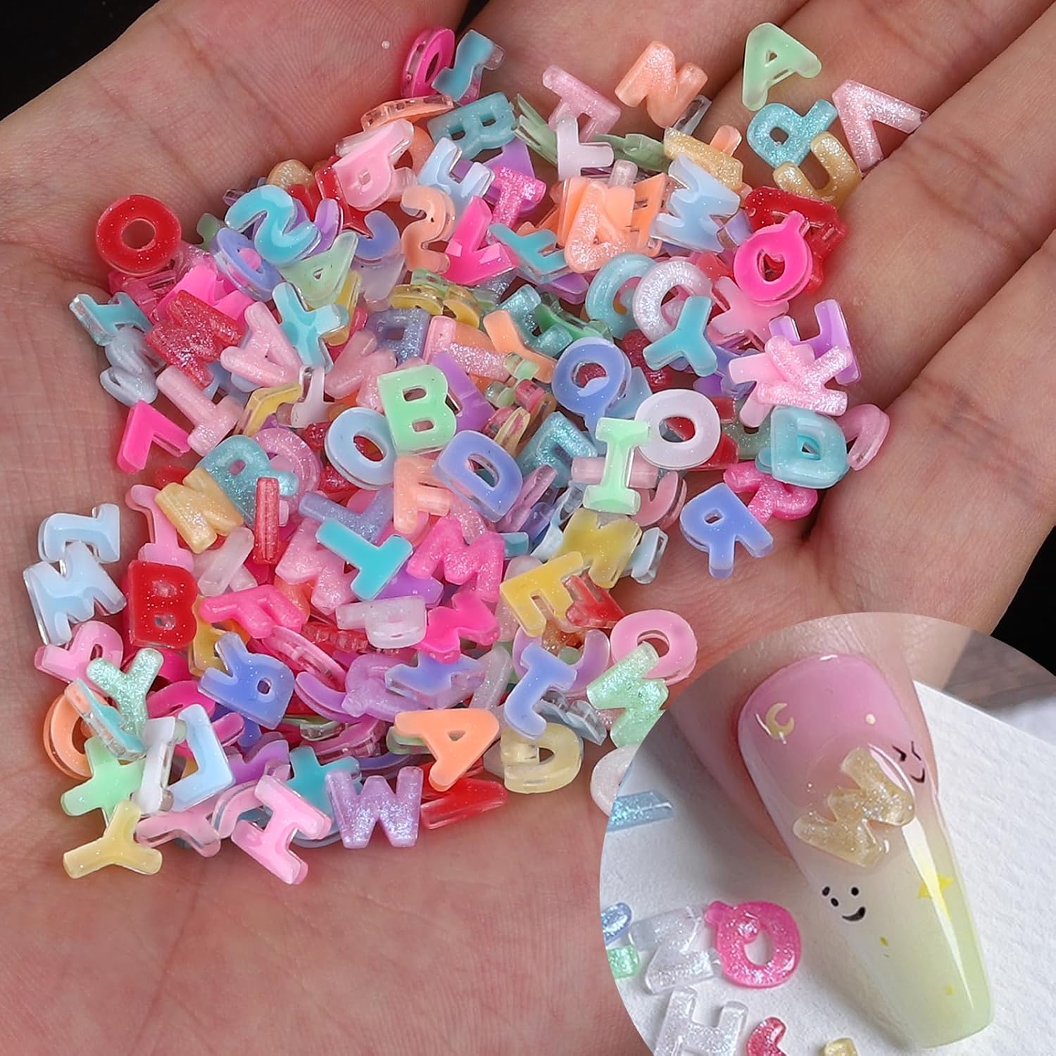 100pcs 3D Colorful Letter Nail - đánh giá và giá Art And Craft Letter Z