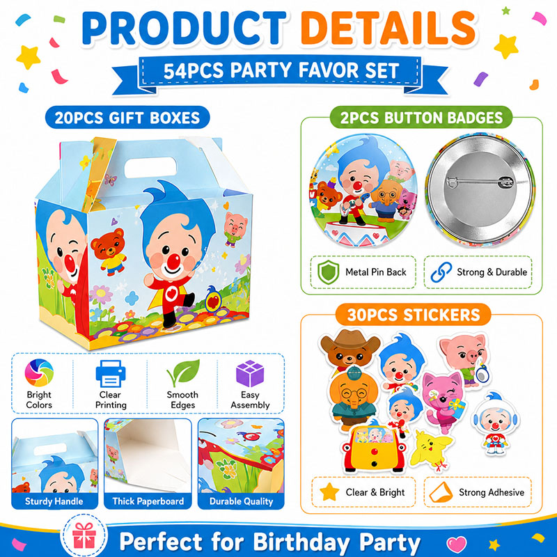 PLIM Cartoon Pattern Paper box - đánh giá và giá Art Craft Event