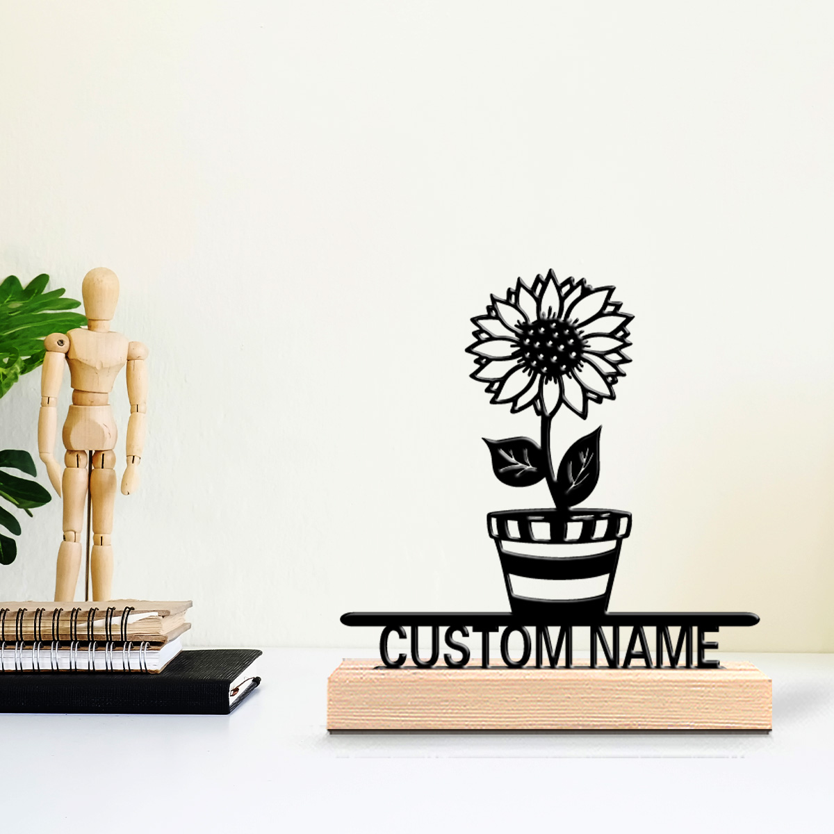 1pc Simple flower Customized N - đánh giá và giá Art Craft Wood