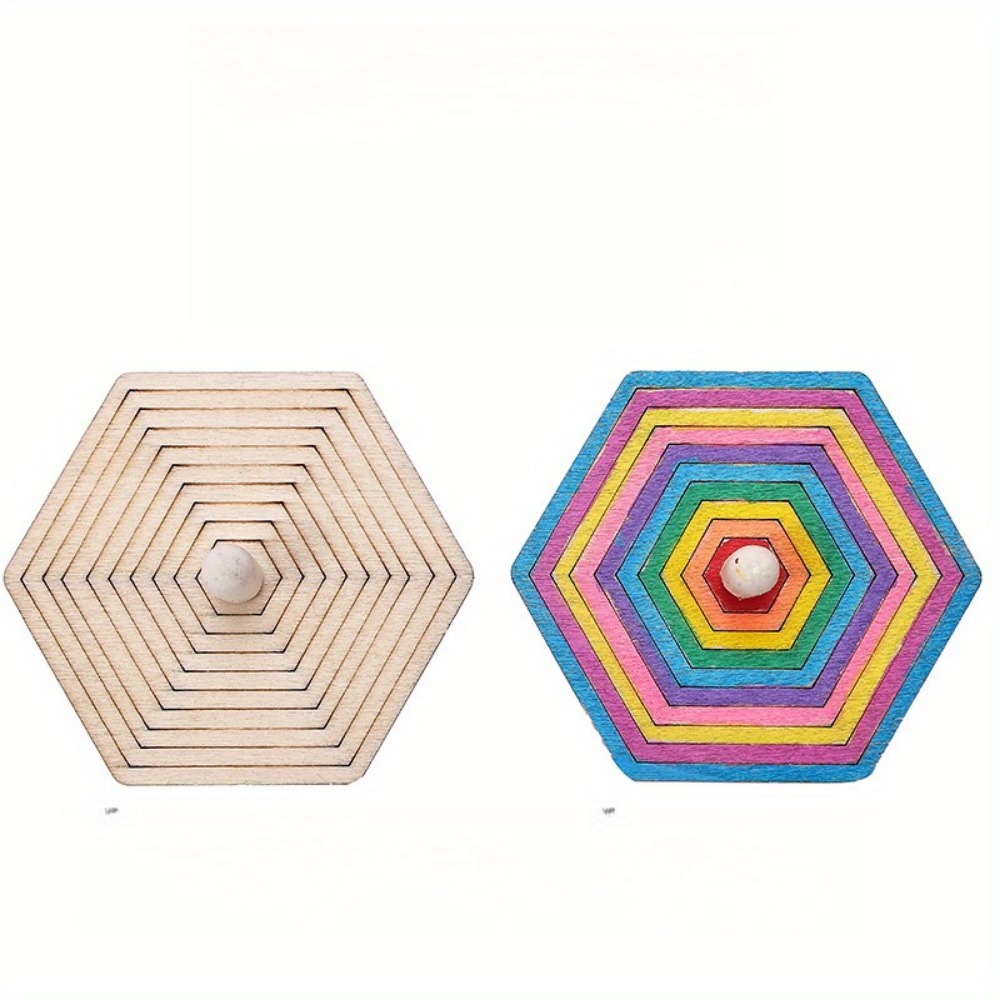 16pcs Wooden Spinning Top Craf - đánh giá và giá Art Craft Ideas For Kids