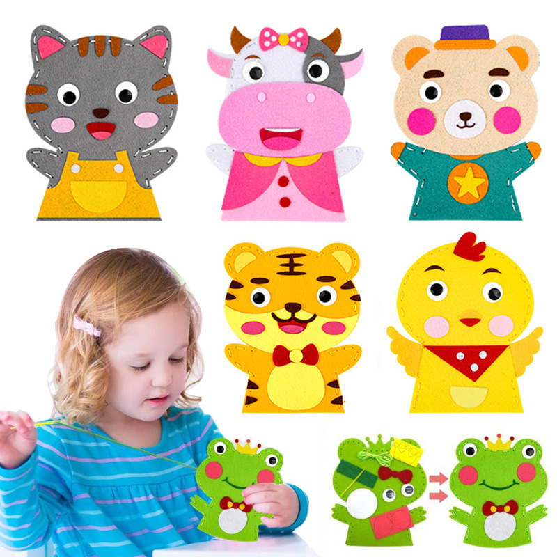 Cute Cartoon Animal Hand Puppe - đánh giá và giá Art Craft 3 Year Old