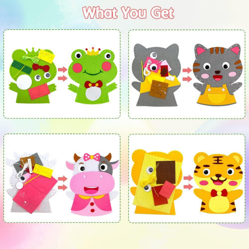 Cute Cartoon Animal Hand Puppe - đánh giá và giá Art Craft 3 Year Old