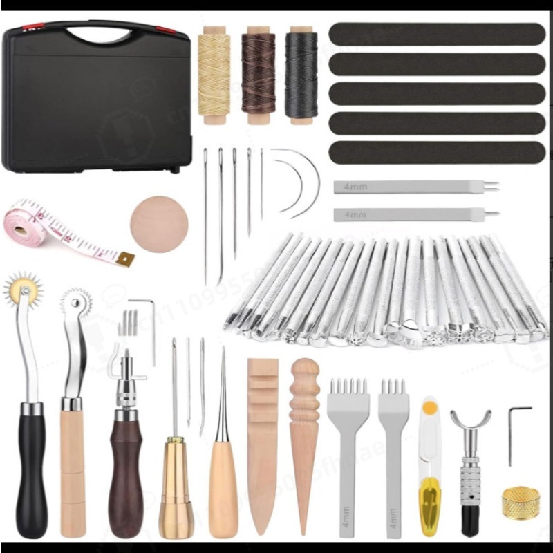 DIY Leather Craft Hand Sewing  - đánh giá và giá Leather Tooling Kit