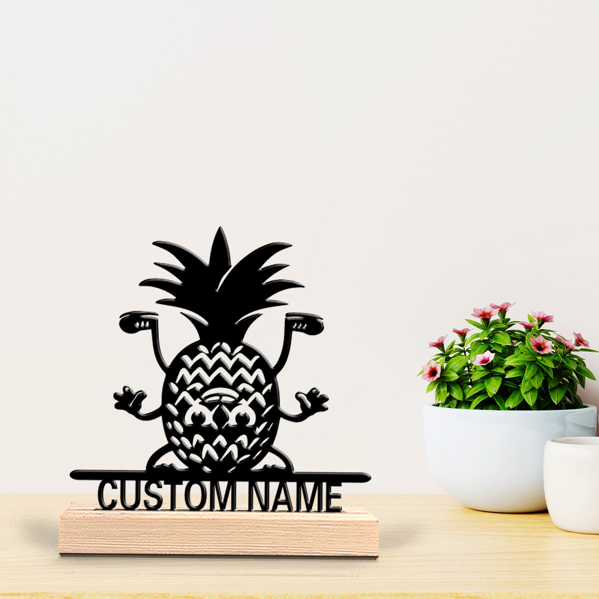 1pc Fashion Pineapple Custom N - đánh giá và giá Art Craft Wood