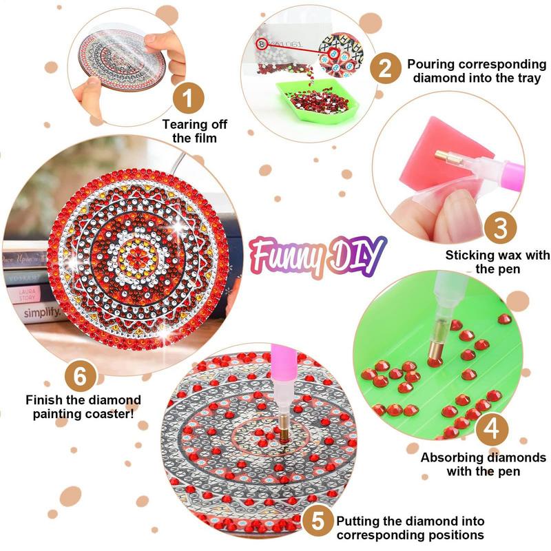 Gem Dot Paint Coasters Craft K - đánh giá và giá Eco Art Craft