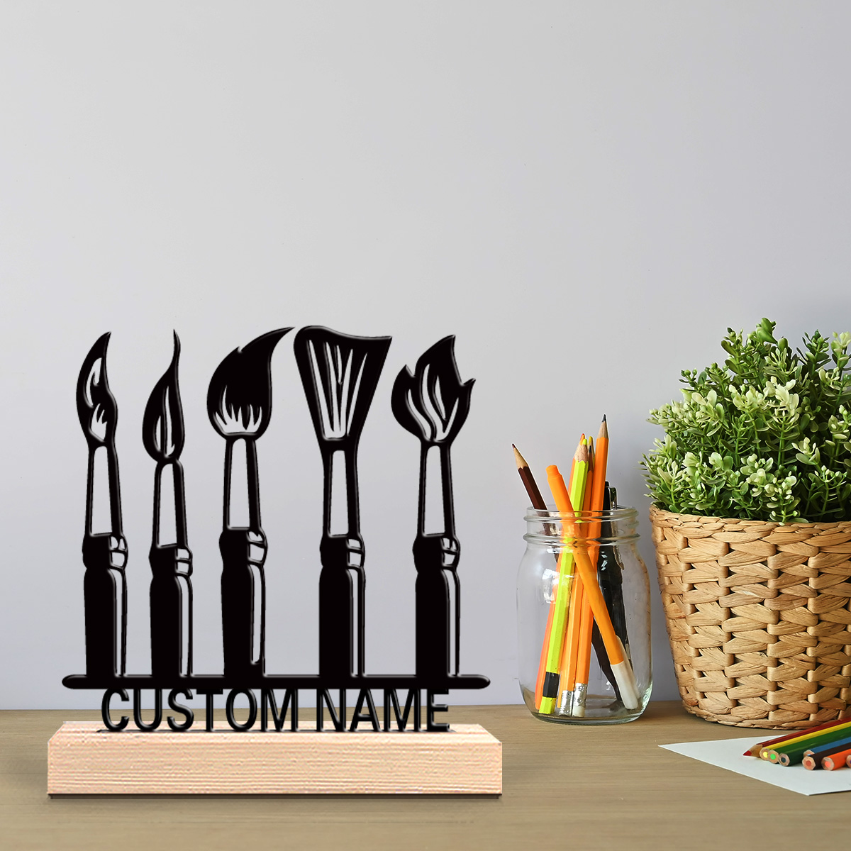 1pc table tool Customized Text - đánh giá và giá Art Craft Wood