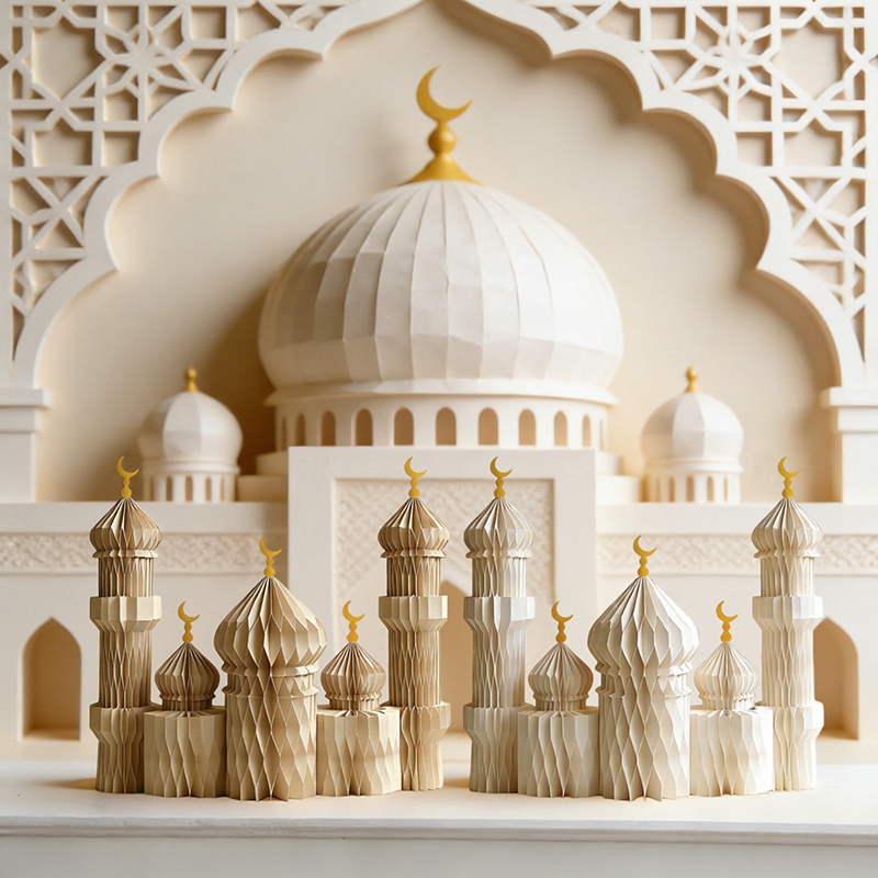 3D Honeycomb Paper Art Palace  - đánh giá và giá Art Craft Event