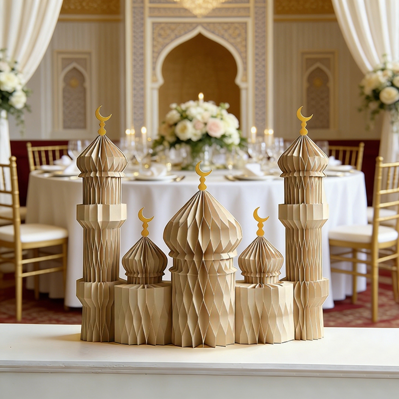 3D Honeycomb Paper Art Palace  - đánh giá và giá Art Craft Event