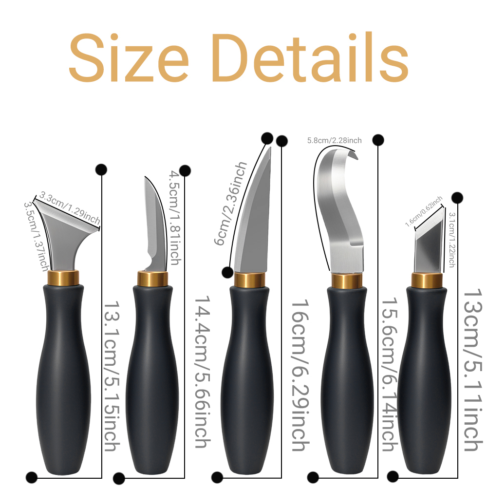 5pcs wood carving tools for be - đánh giá và giá Art Craft Wood