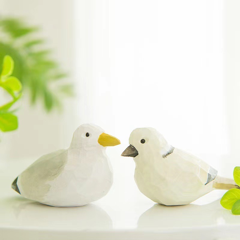 Hand Carved Wooden Bird Figuri - đánh giá và giá Art Craft Christmas Ideas
