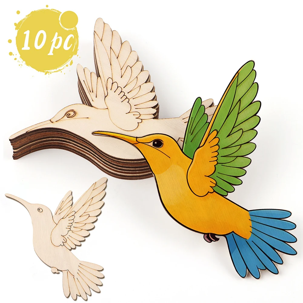 10pcs Unfinished Wood Animal B - đánh giá và giá Art Craft Wood