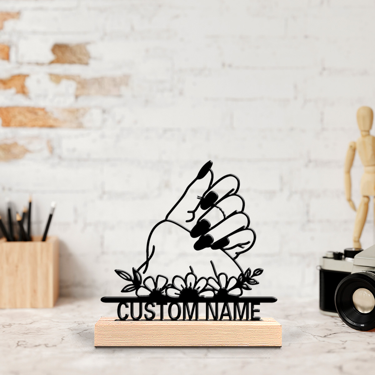 1pc salon nail Customized Lett - đánh giá và giá Art Craft Wood