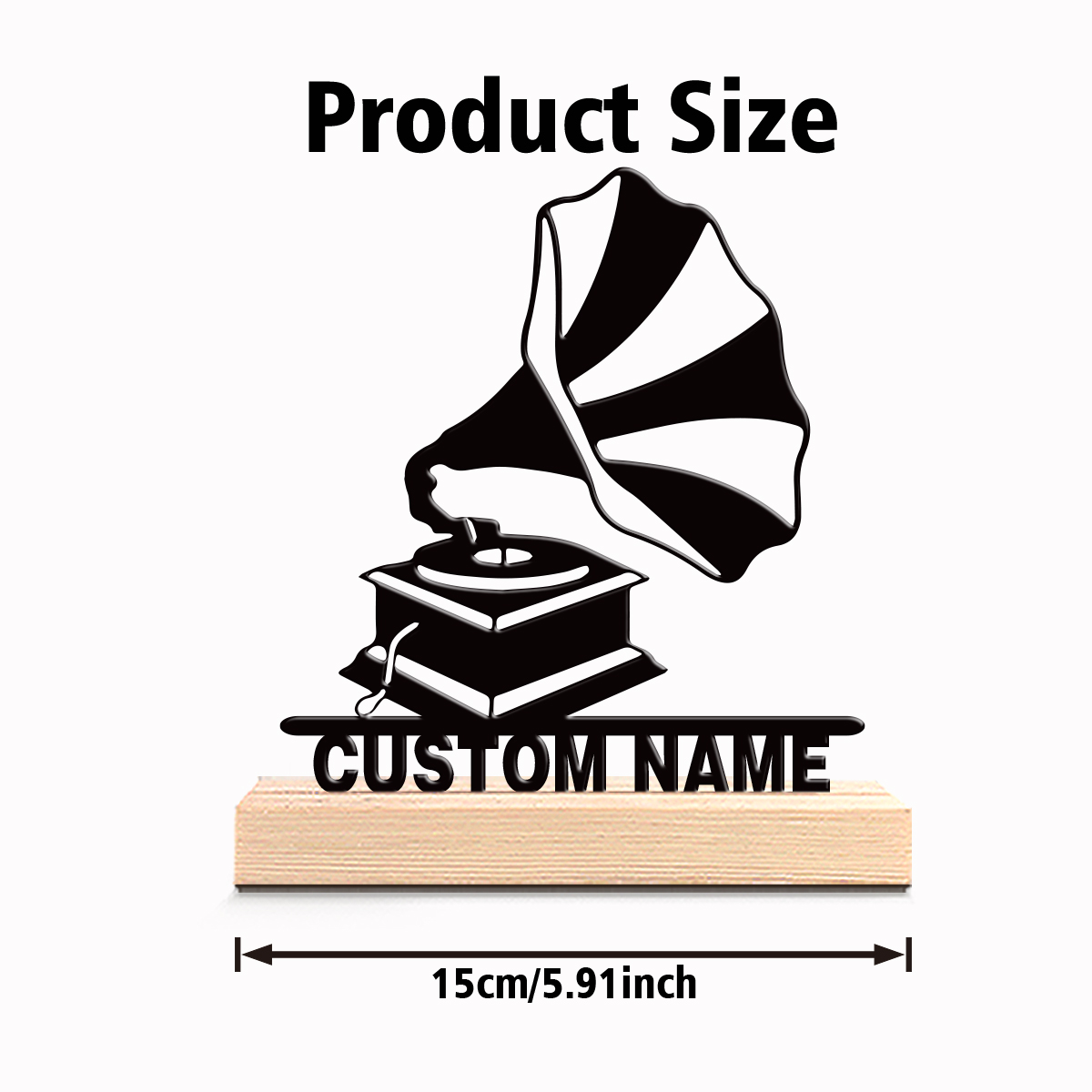1pc Creative Gramophone Custom - đánh giá và giá Art Craft Letter A