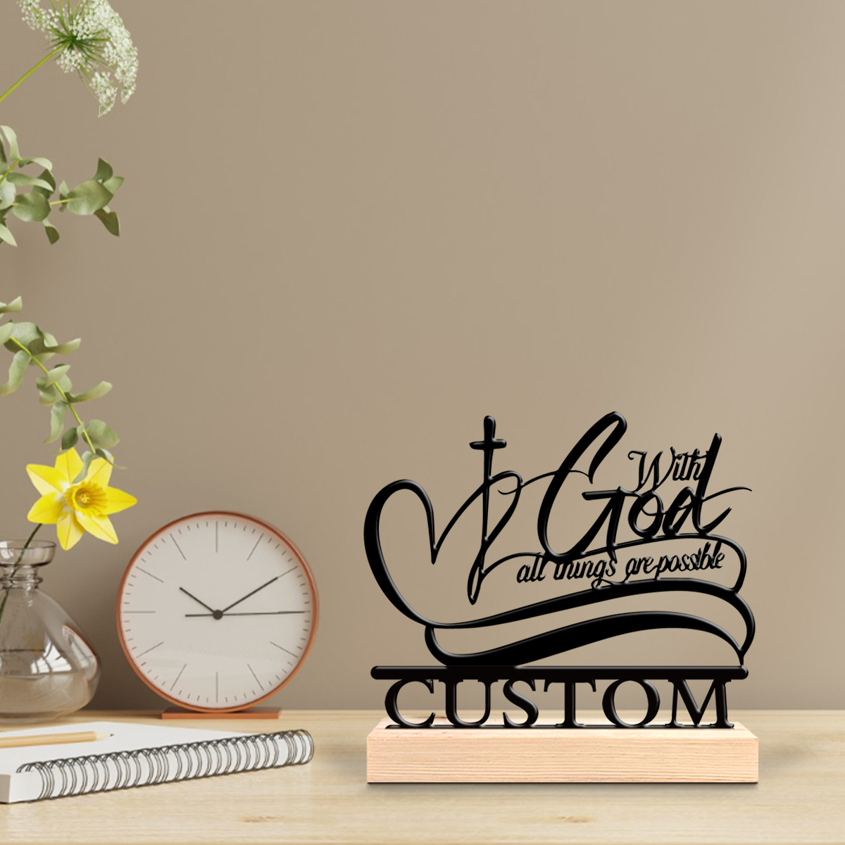 1pc Creative Christian love Cu - đánh giá và giá Art Craft Wood
