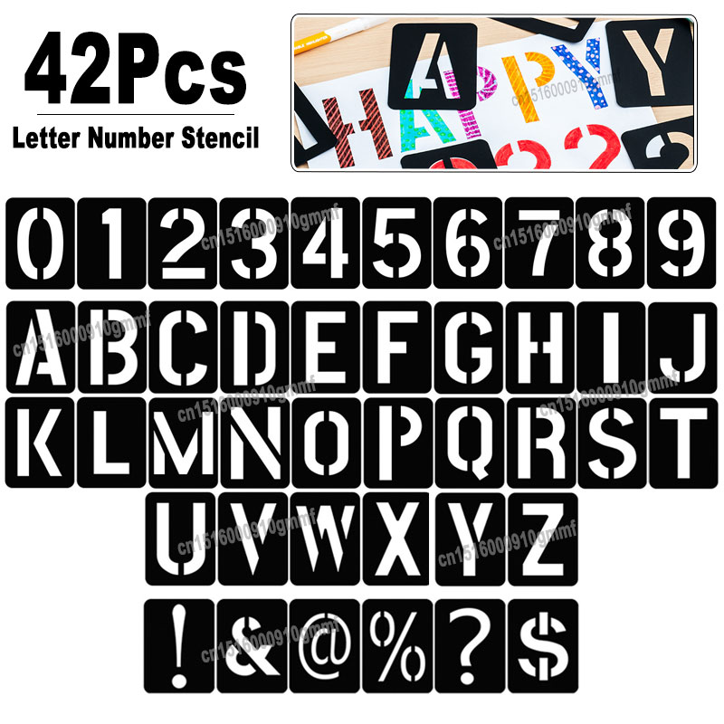 42Pcs Reusable Plastic Alphabe - đánh giá và giá Art Craft Letter A