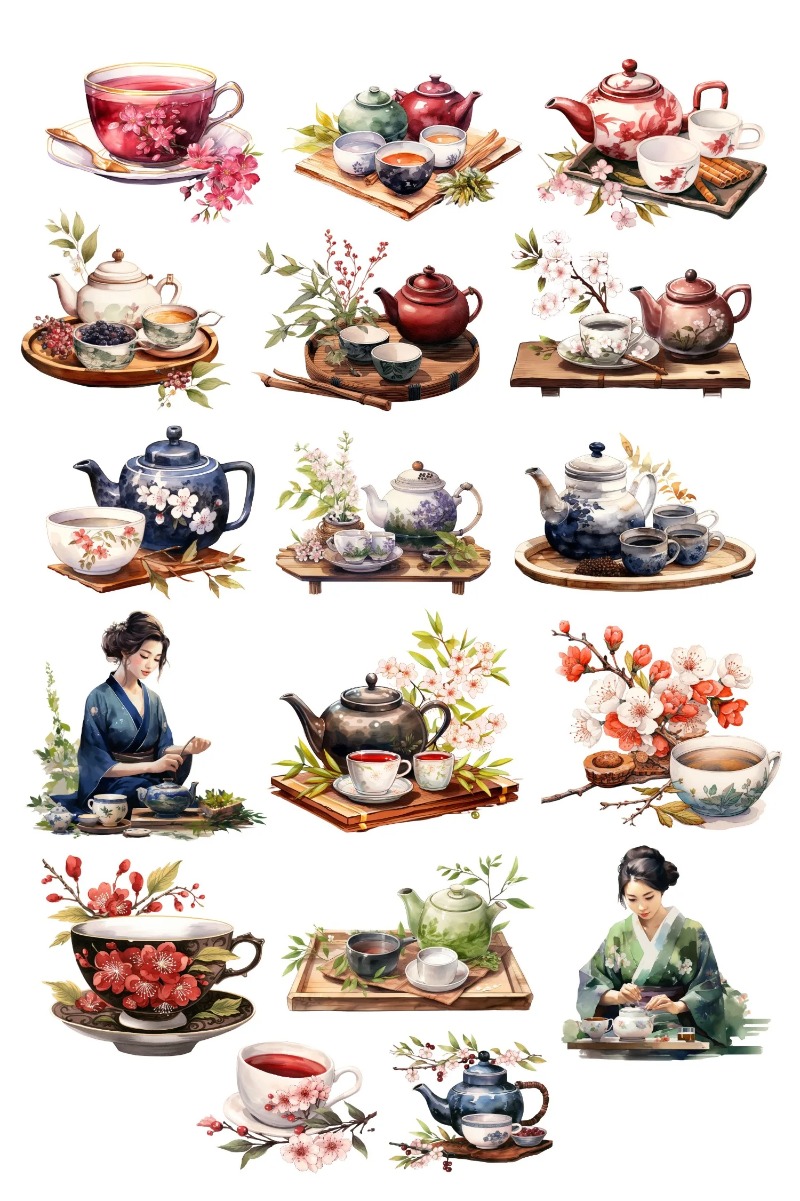 Cute Watercolor Tea Ceremony,  - đánh giá và giá Art Craft 3 Year Old