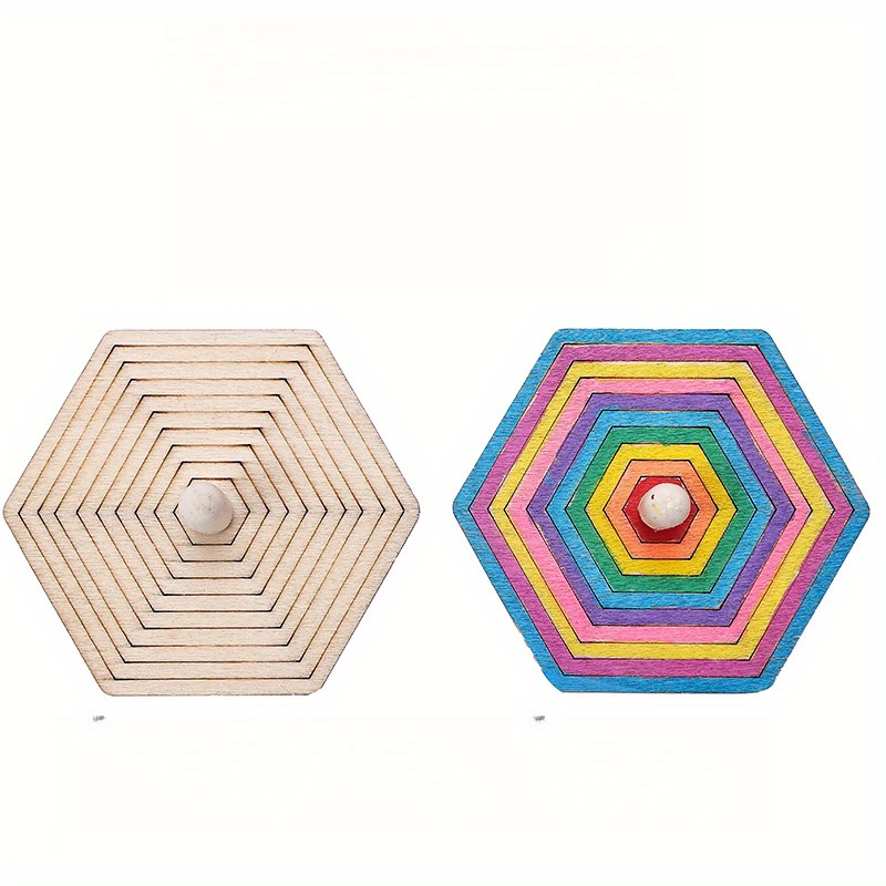 16pcs wooden spinning top craf - đánh giá và giá Art Craft Ideas For Kids