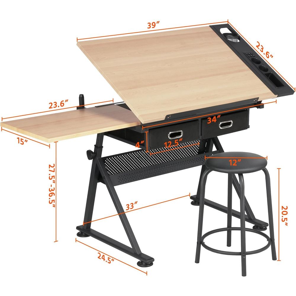 Height Adjustable Drating Tabl - đánh giá và giá Art & Craft Supplies
